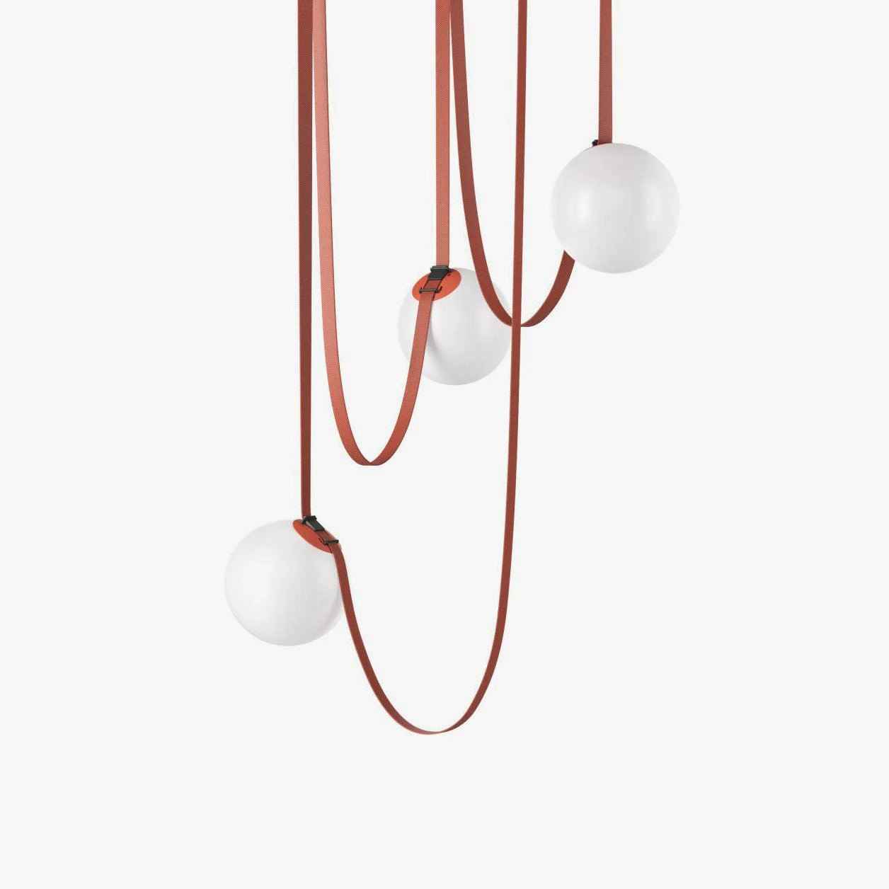 Lustra Suspension en Cuir et Verre - Neutralighting