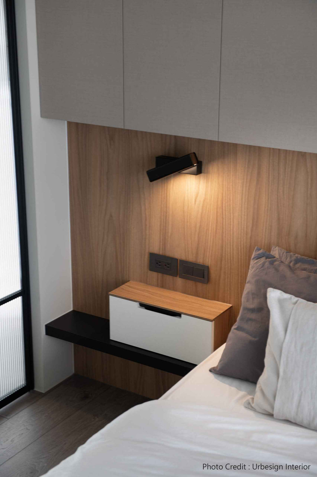 Olvynora 20cm Noir LED