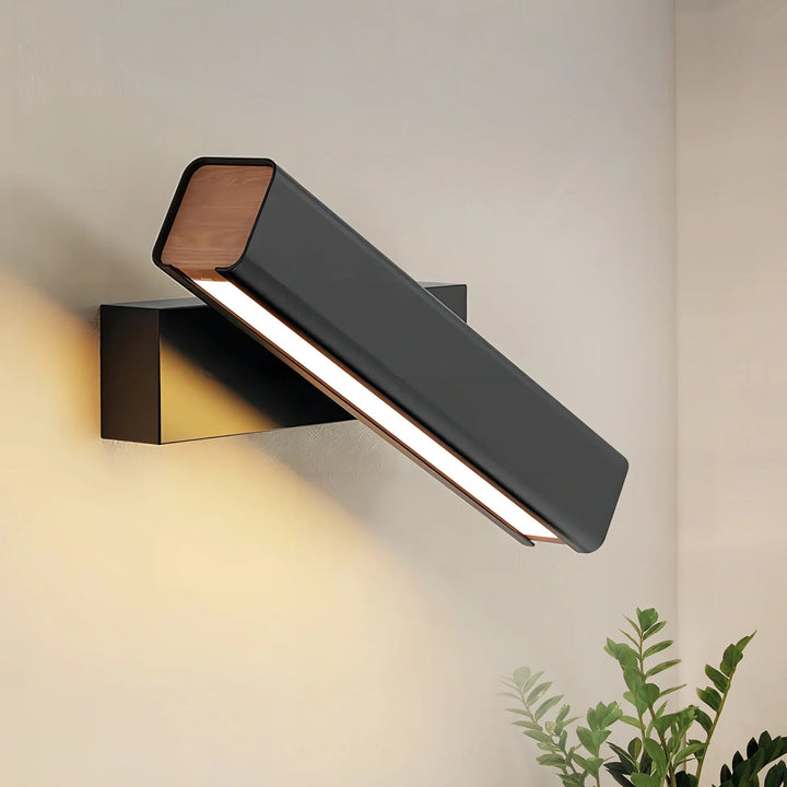 Olvynora Applique Murale Bois Minimaliste Rotative - Neutralighting