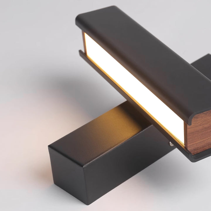 Olvynora Applique Murale Bois Minimaliste Rotative - Neutralighting