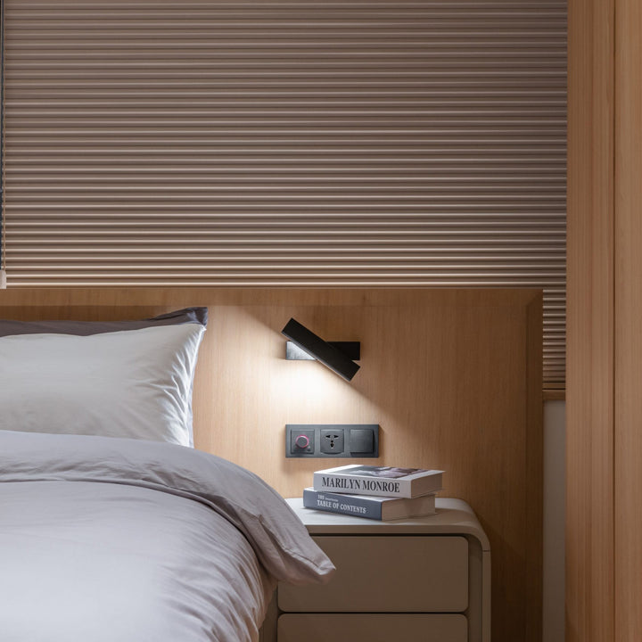 Olvynora Applique Murale Bois Minimaliste Rotative - Neutralighting