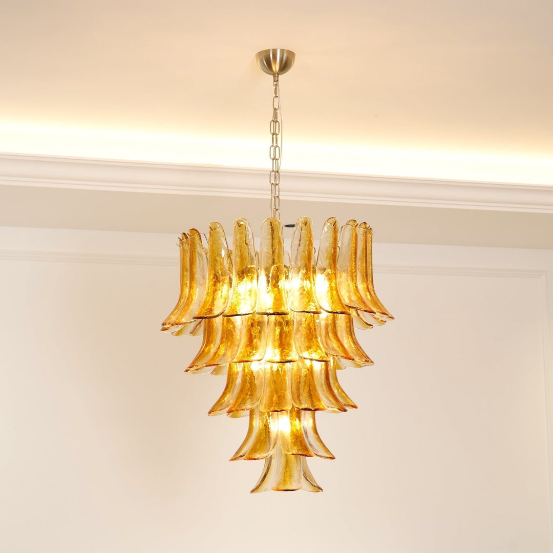 Aurora Chandelier en Verre Ambre - Neutralighting