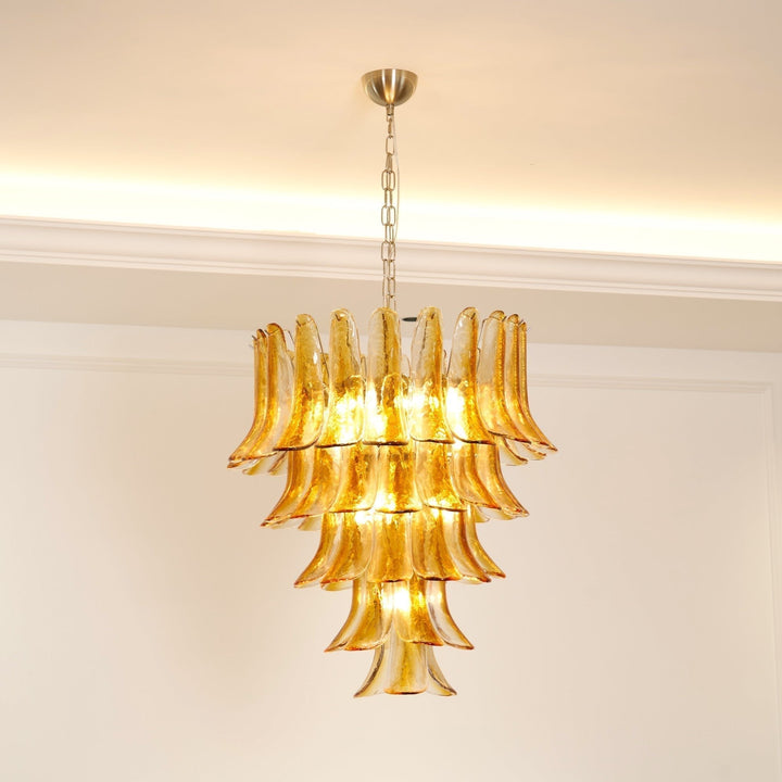 Aurora Chandelier en Verre Ambre - Neutralighting