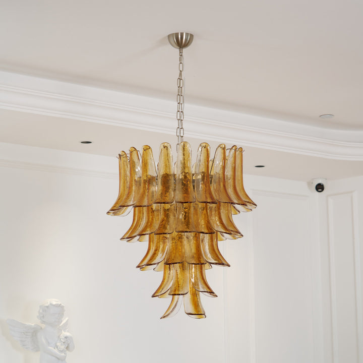 Aurora Chandelier en Verre Ambre - Neutralighting