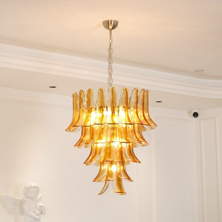 Aurora Chandelier en Verre Ambre - Neutralighting