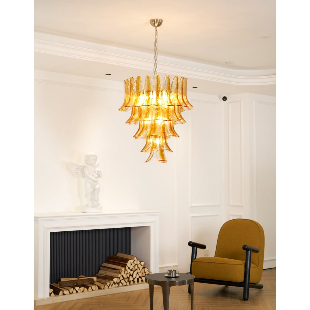 Aurora Chandelier en Verre Ambre - Neutralighting