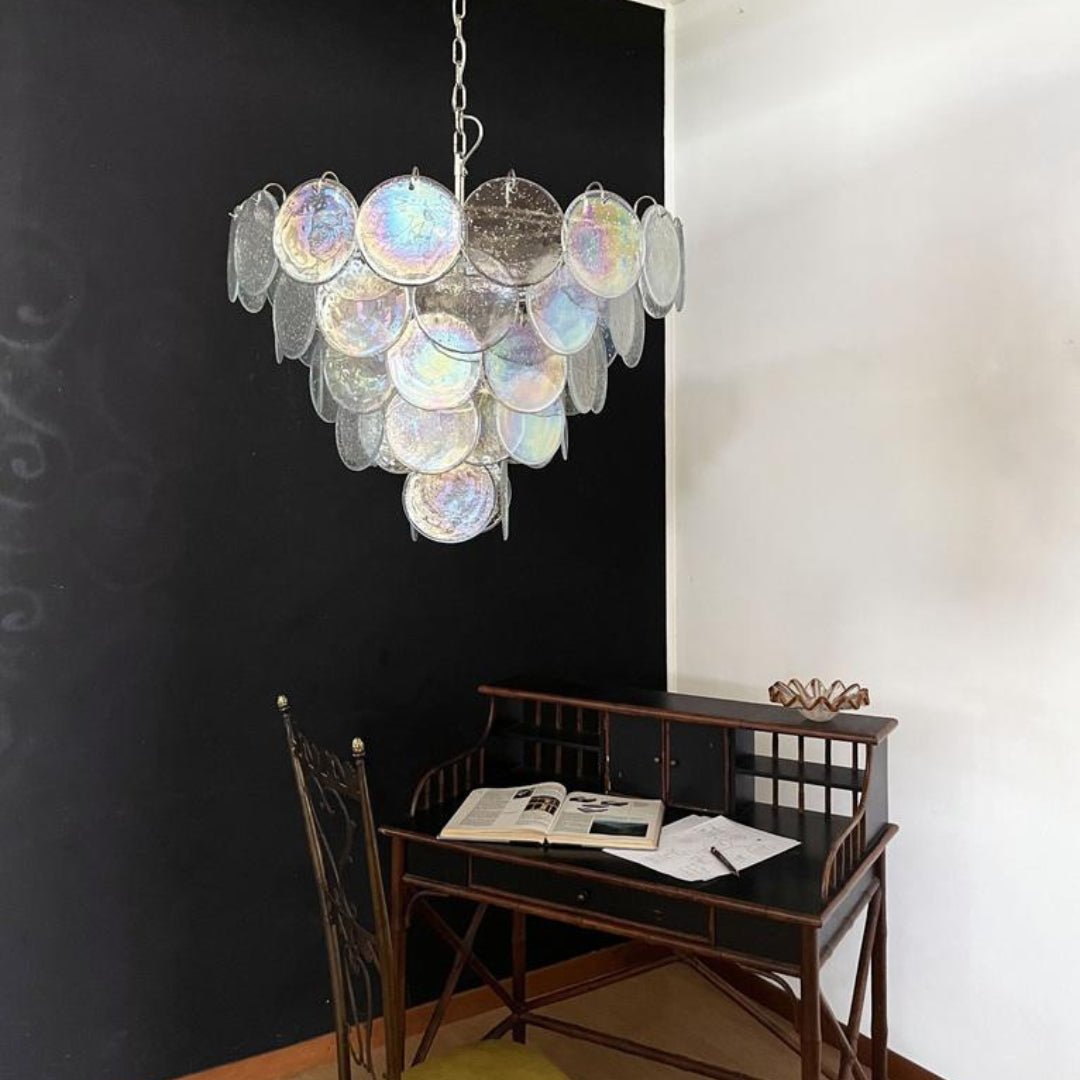 Aurora Lustres en Disques de Verre de Murano Iridescent - Neutralighting