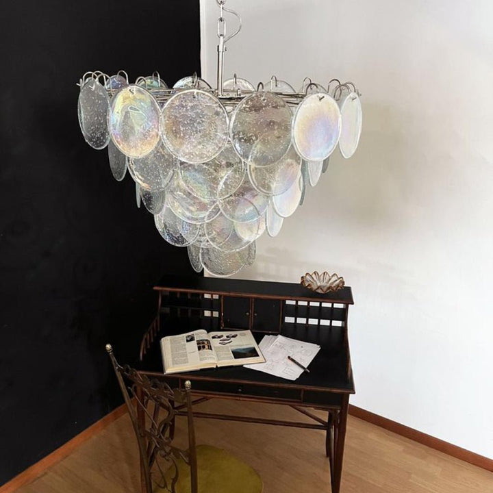 Aurora Lustres en Disques de Verre de Murano Iridescent - Neutralighting