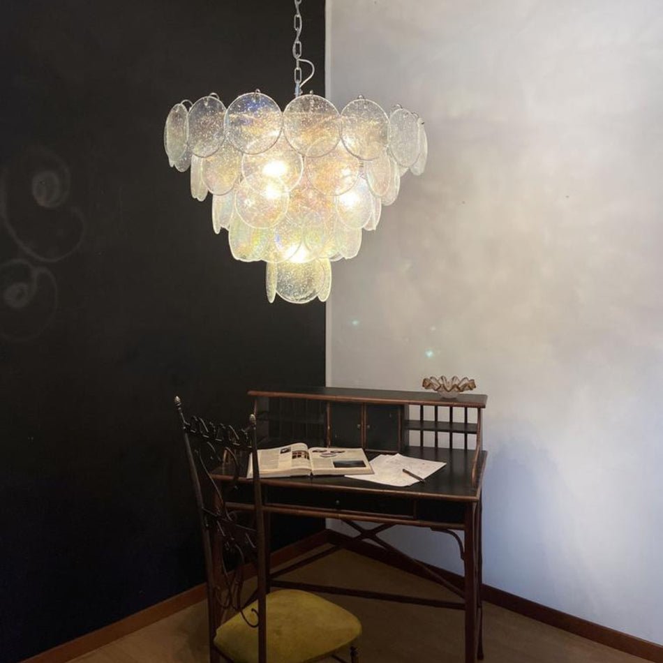 Aurora Lustres en Disques de Verre de Murano Iridescent - Neutralighting