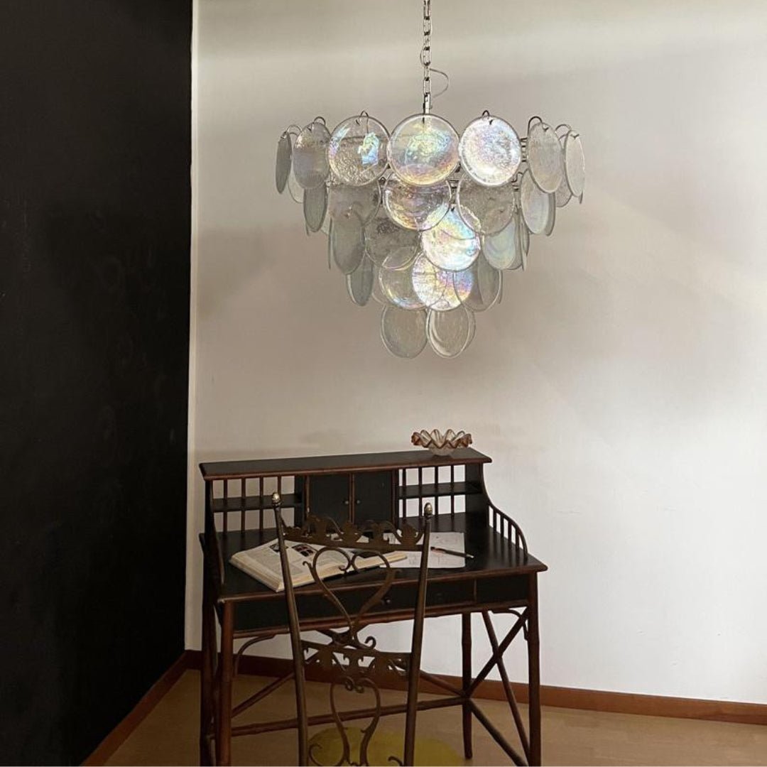 Aurora Lustres en Disques de Verre de Murano Iridescent - Neutralighting
