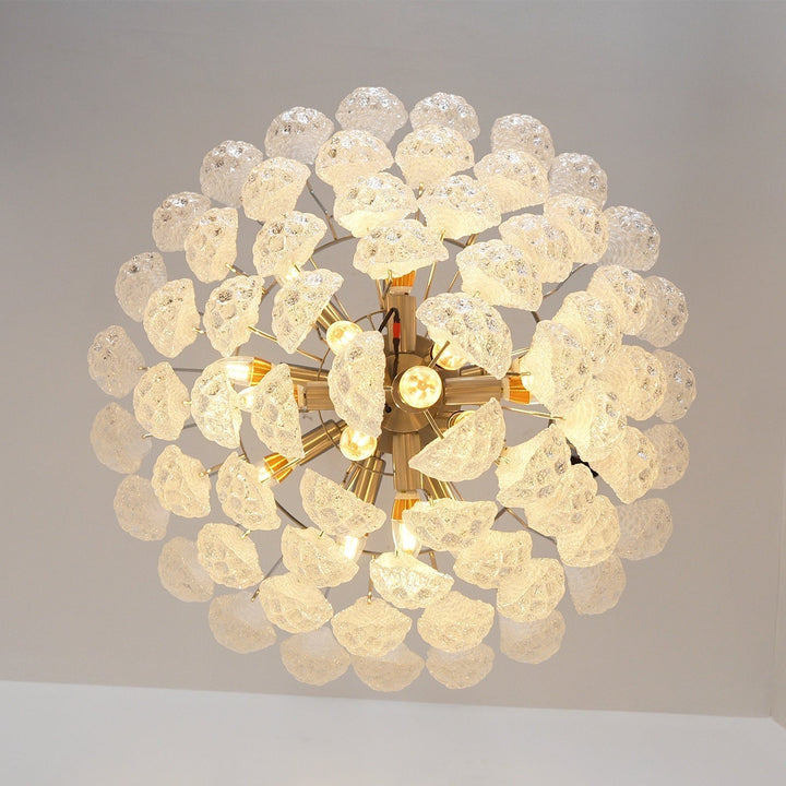 Aurora Lustre Transparent Murano Verre Goutte Rosée Superposé - Neutralighting