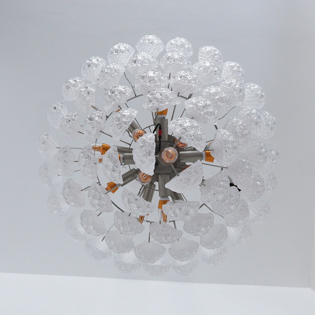 Aurora Lustre Transparent Murano Verre Goutte Rosée Superposé - Neutralighting
