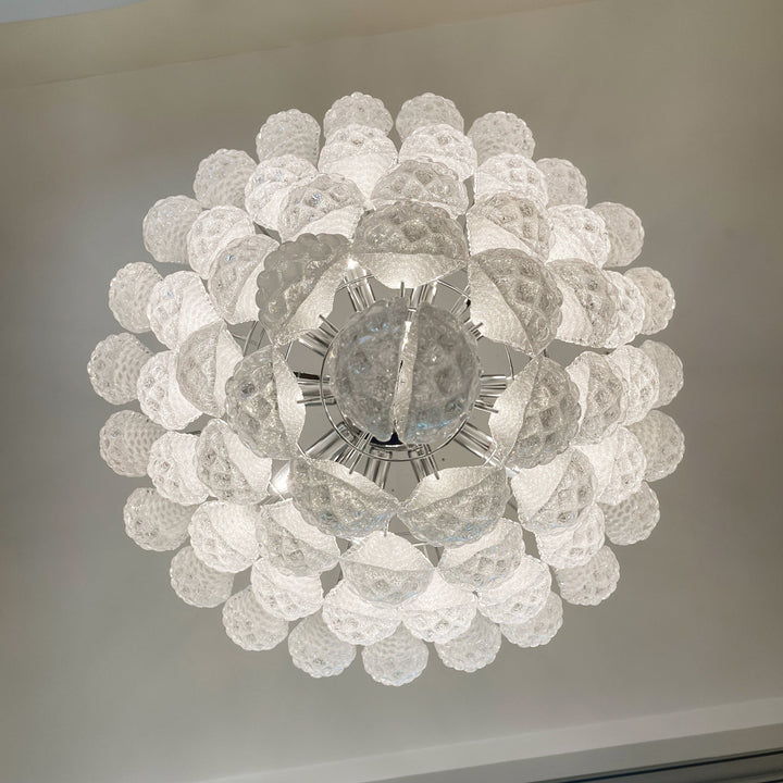 Aurora Lustre Transparent Murano Verre Goutte Rosée Superposé - Neutralighting