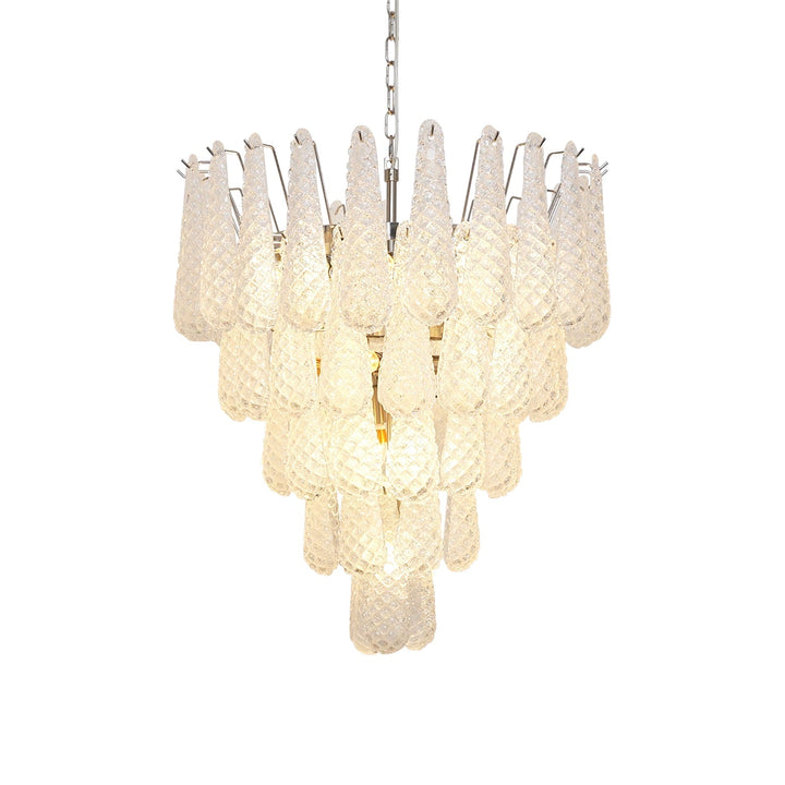 Aurora Lustre Transparent Murano Verre Goutte Rosée Superposé - Neutralighting