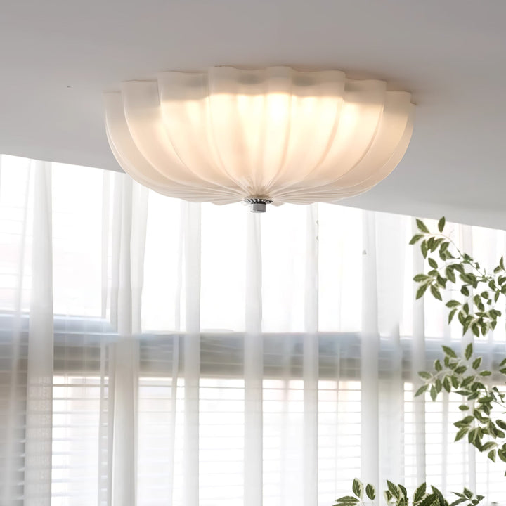 Aurora Ceiling Lamp Murano Blown Glass Shell Inspired - Neutralighting
