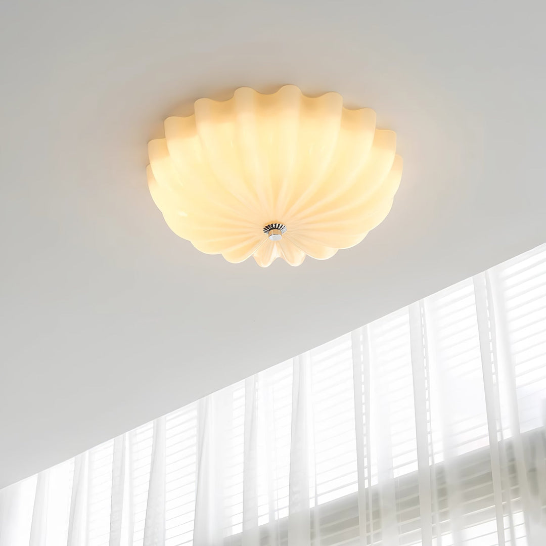 Aurora Ceiling Lamp Murano Blown Glass Shell Inspired - Neutralighting