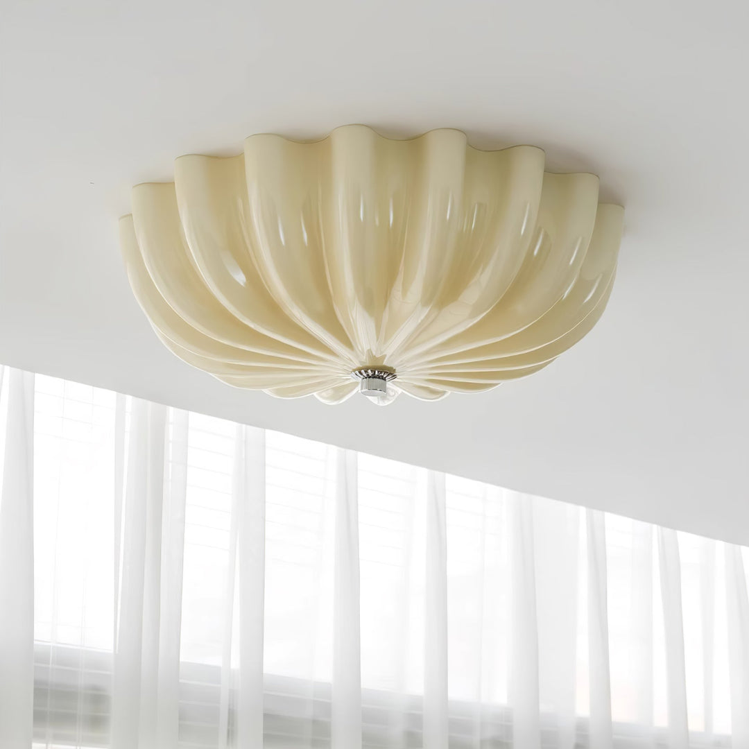 Aurora Ceiling Lamp Murano Blown Glass Shell Inspired - Neutralighting