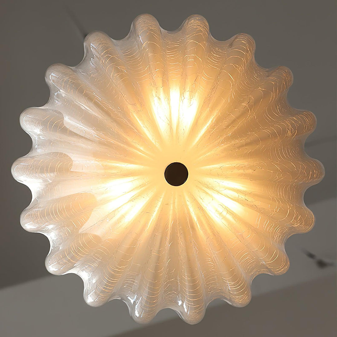Aurora Ceiling Lamp Murano Blown Glass Shell Inspired - Neutralighting