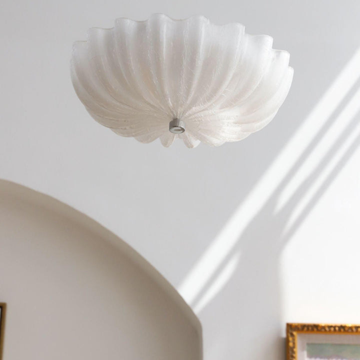 Aurora Ceiling Lamp Murano Blown Glass Shell Inspired - Neutralighting
