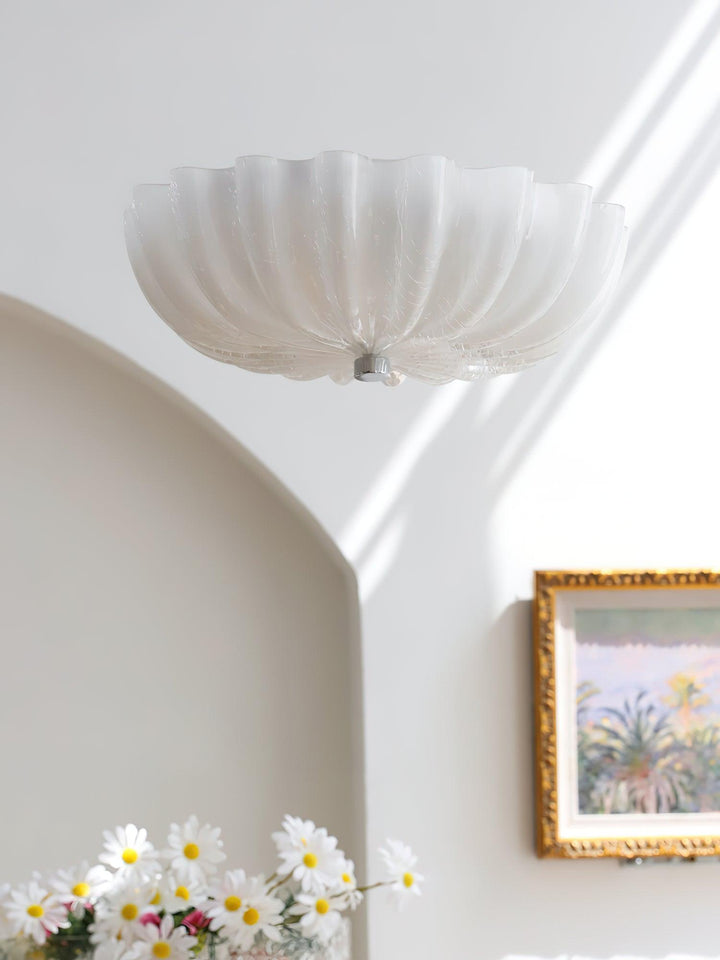 Aurora Ceiling Lamp Murano Blown Glass Shell Inspired - Neutralighting