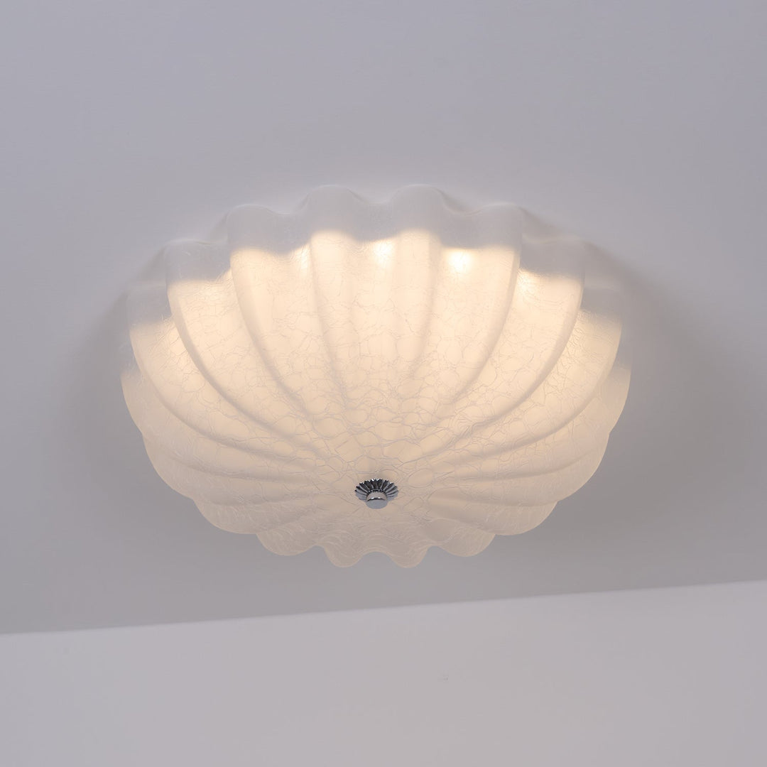 Aurora Ceiling Lamp Murano Blown Glass Shell Inspired - Neutralighting
