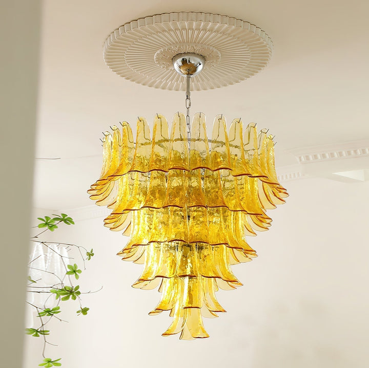Aurora Lustre Pétales en Verre de Murano Vintage - Neutralighting