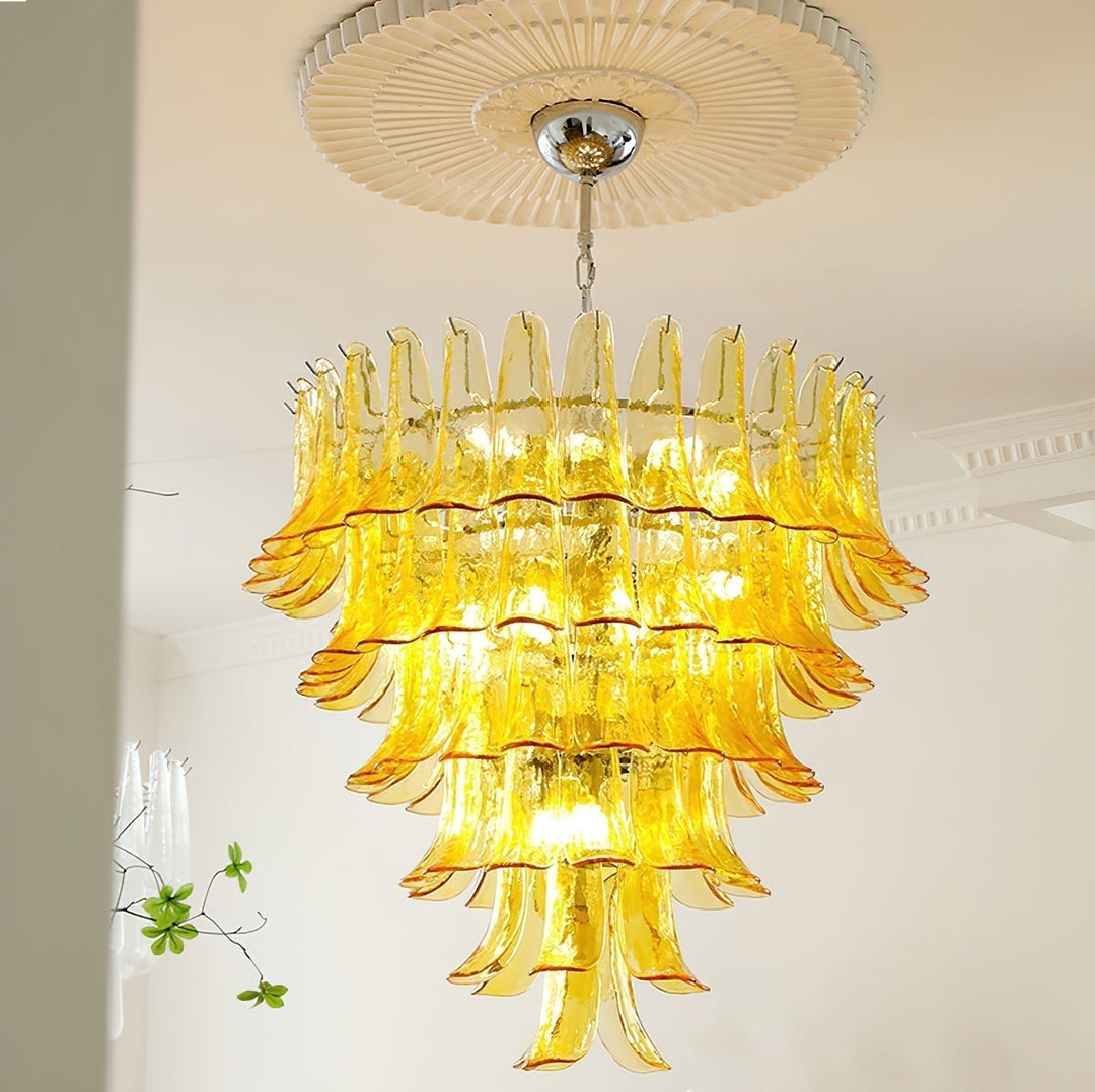Aurora Lustre Pétales en Verre de Murano Vintage - Neutralighting