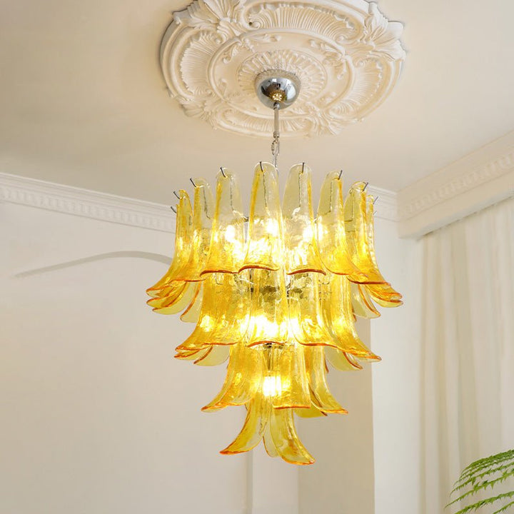 Aurora Lustre Pétales en Verre de Murano Vintage - Neutralighting