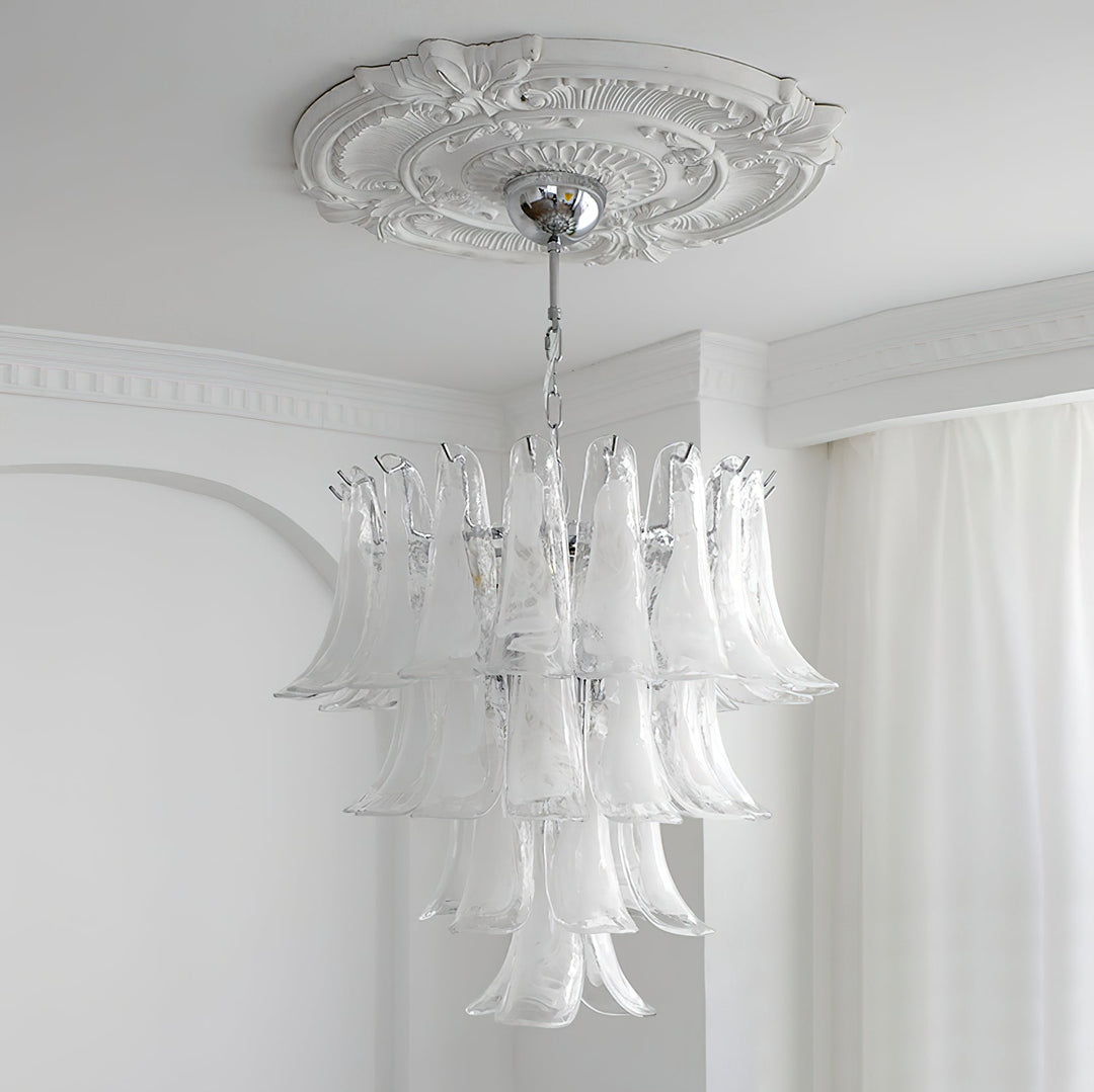 Aurora Lustre Pétales en Verre de Murano Vintage - Neutralighting