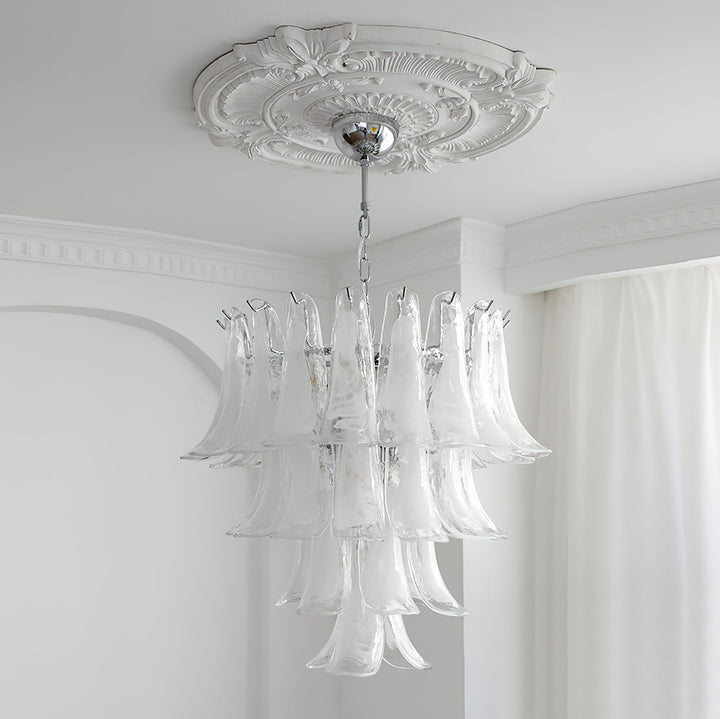Aurora Lustre Pétales en Verre de Murano Vintage - Neutralighting