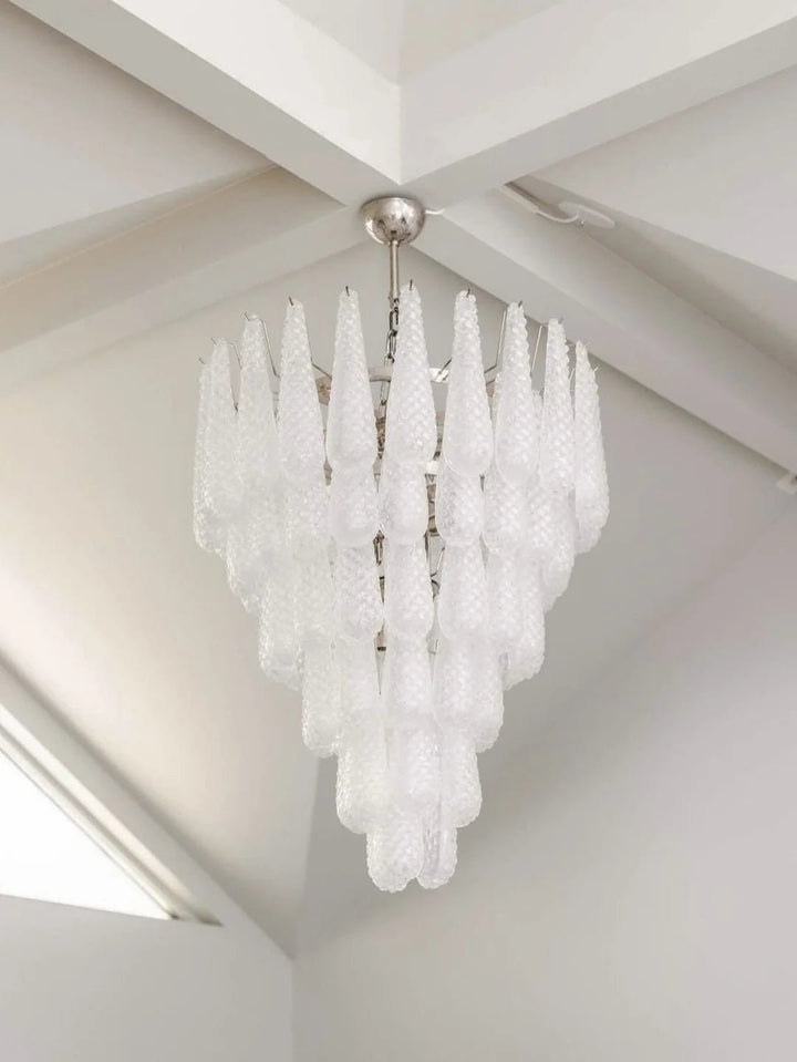 Aurora Chandelier Pigne en Verre de Murano Texturé Luxe - Neutralighting