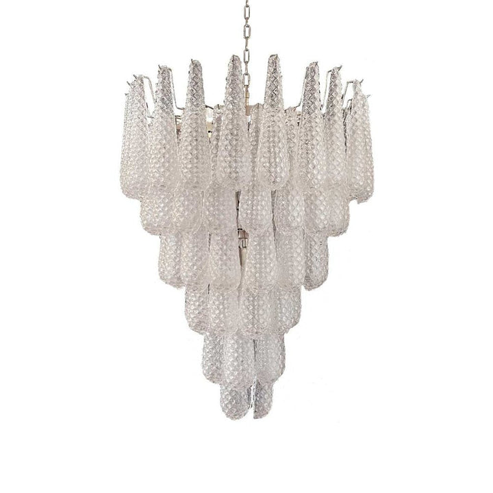 Aurora Chandelier Pigne en Verre de Murano Texturé Luxe - Neutralighting
