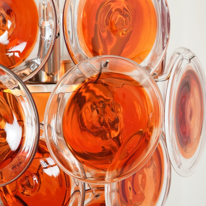 Aurora Chandelier en Verre de Murano Orange - Neutralighting