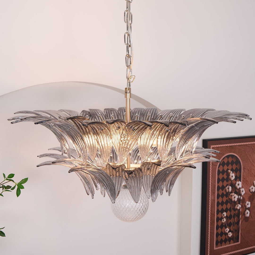 Aurora Le Lustre en Verre de Murano Clair - Neutralighting
