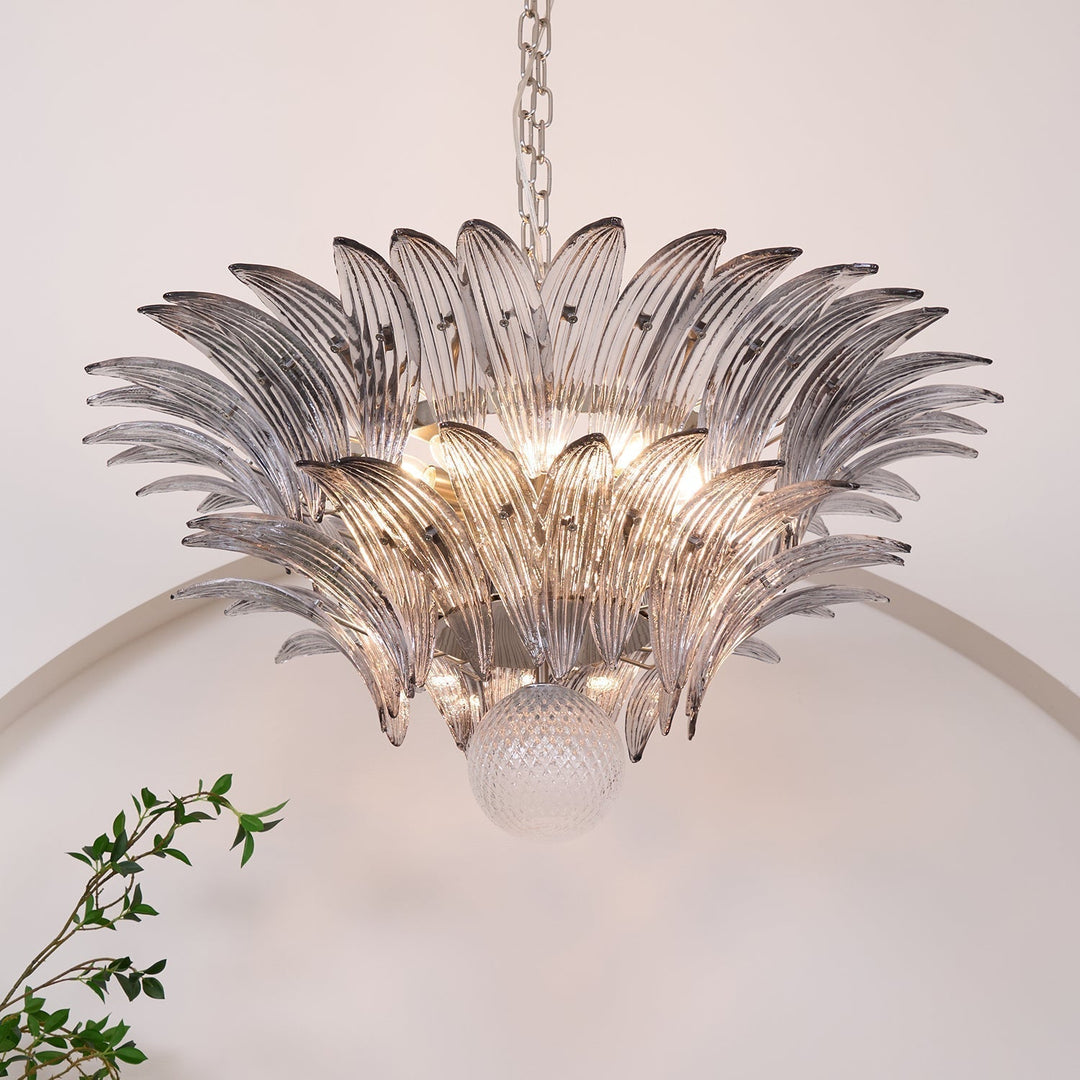Aurora Le Lustre en Verre de Murano Clair - Neutralighting