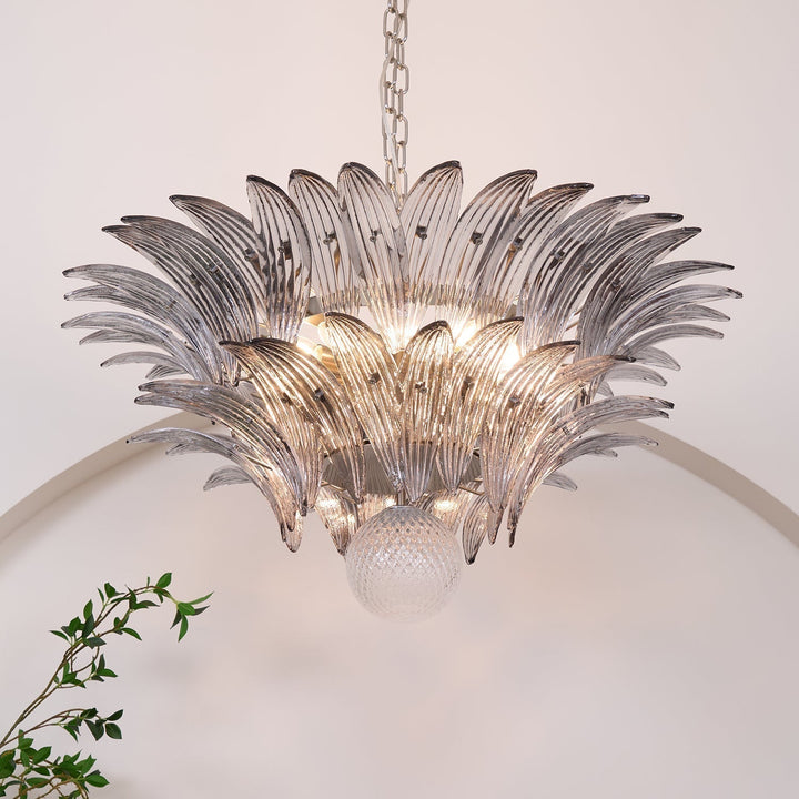 Aurora Le Lustre en Verre de Murano Clair - Neutralighting