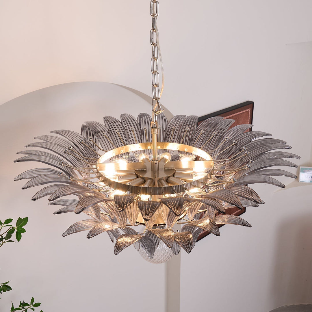 Aurora Le Lustre en Verre de Murano Clair - Neutralighting