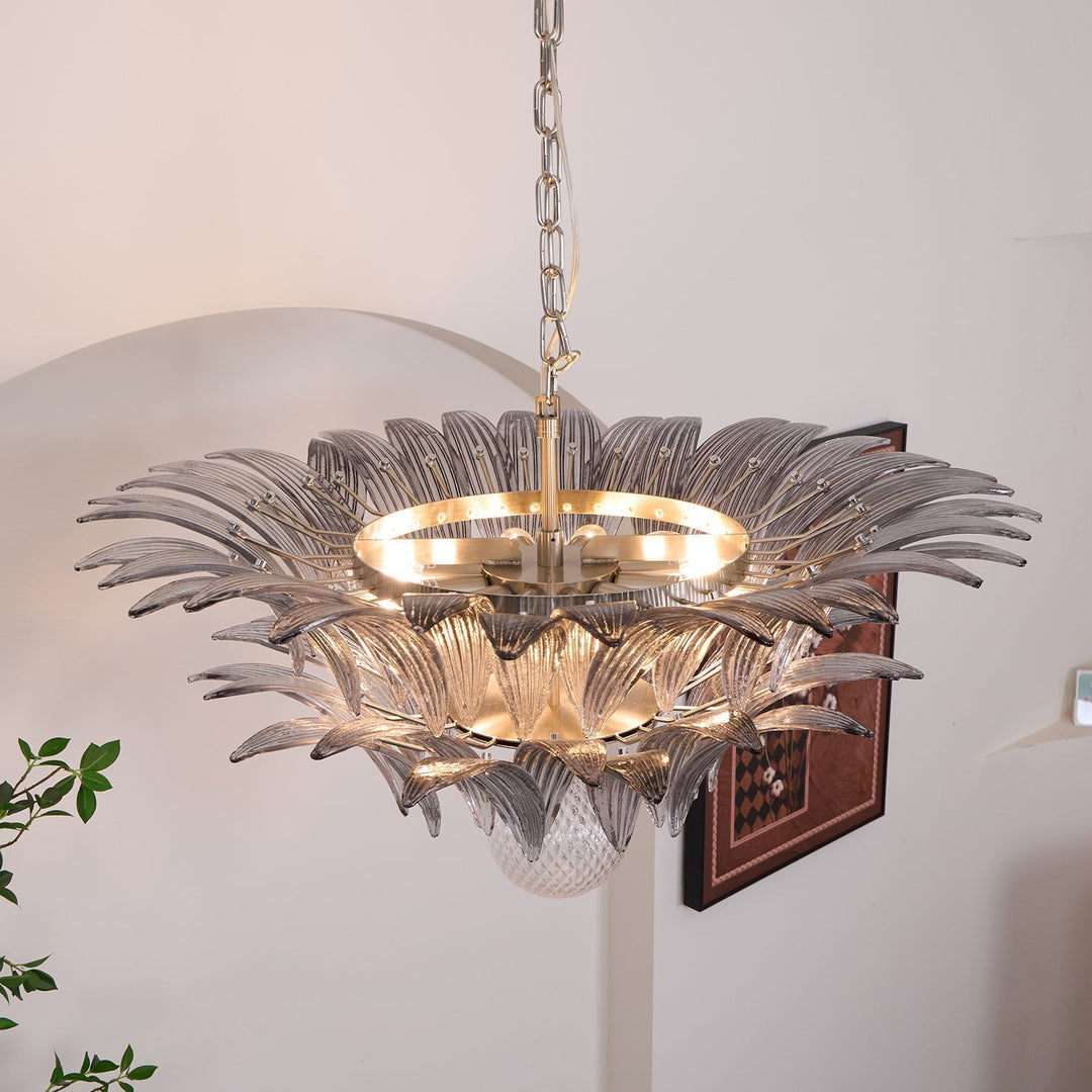 Aurora Le Lustre en Verre de Murano Clair - Neutralighting