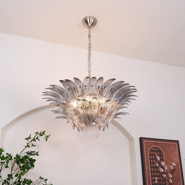 Aurora Le Lustre en Verre de Murano Clair - Neutralighting