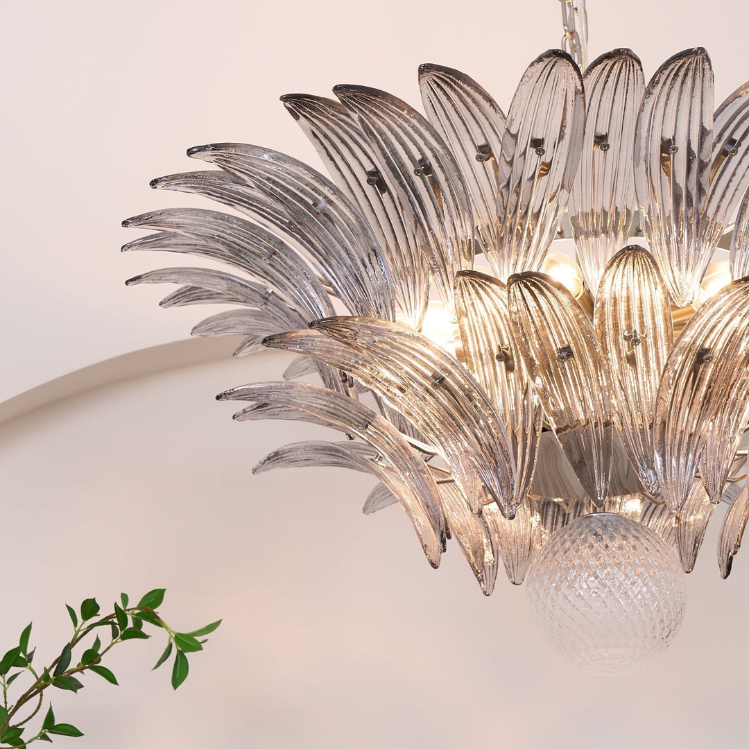 Aurora Le Lustre en Verre de Murano Clair - Neutralighting
