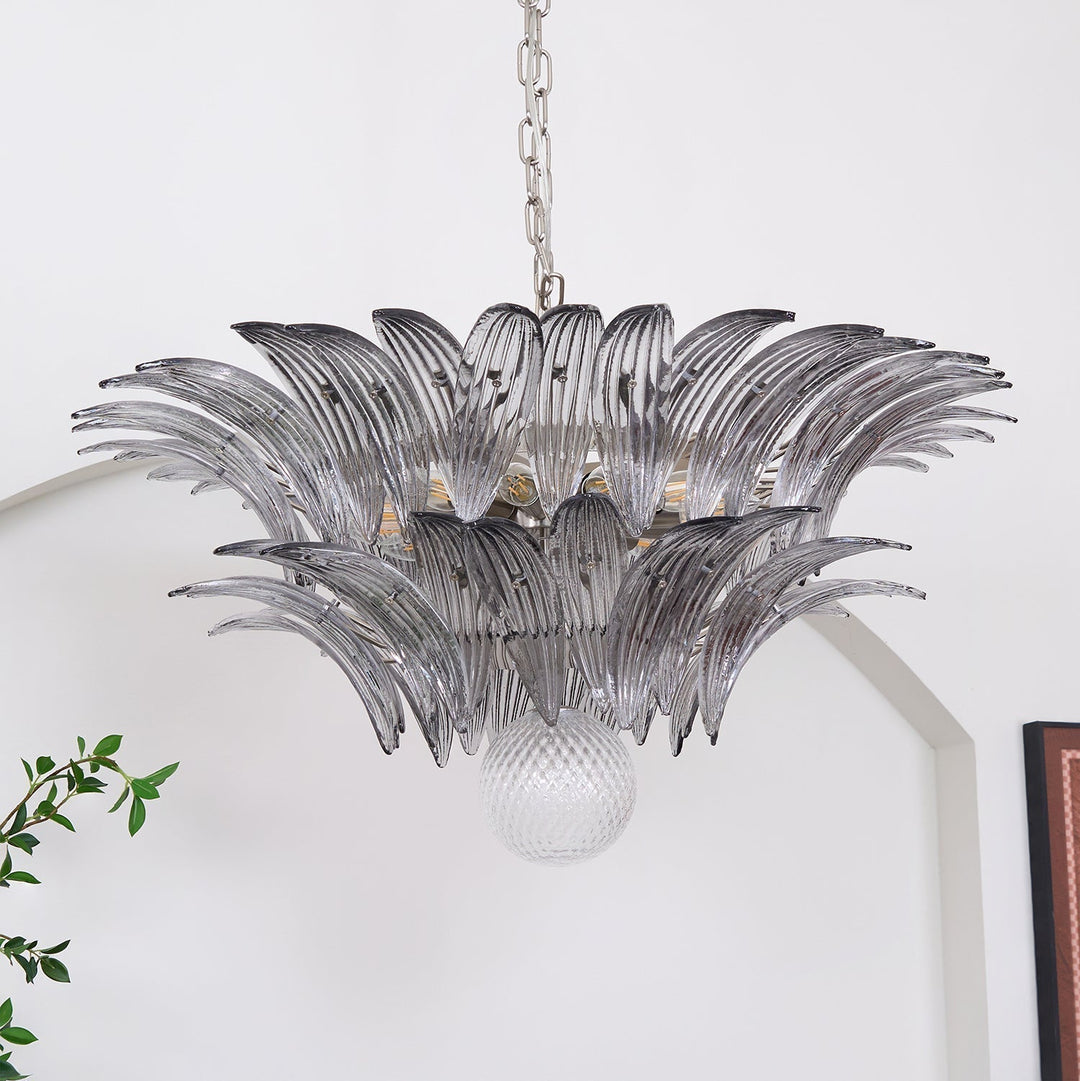Aurora Le Lustre en Verre de Murano Clair - Neutralighting