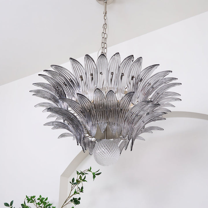 Aurora Le Lustre en Verre de Murano Clair - Neutralighting