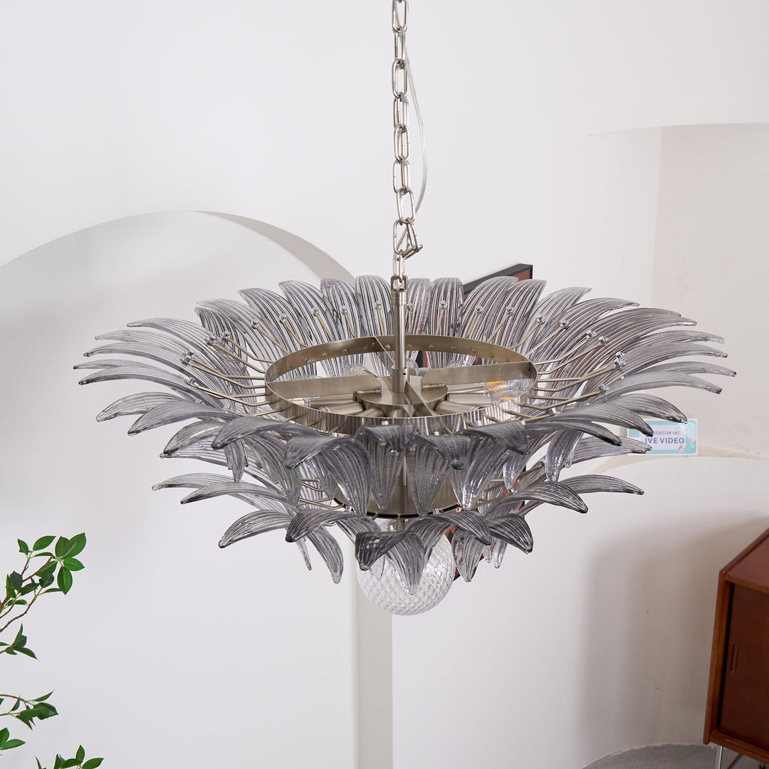 Aurora Le Lustre en Verre de Murano Clair - Neutralighting