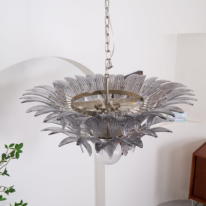 Aurora Le Lustre en Verre de Murano Clair - Neutralighting