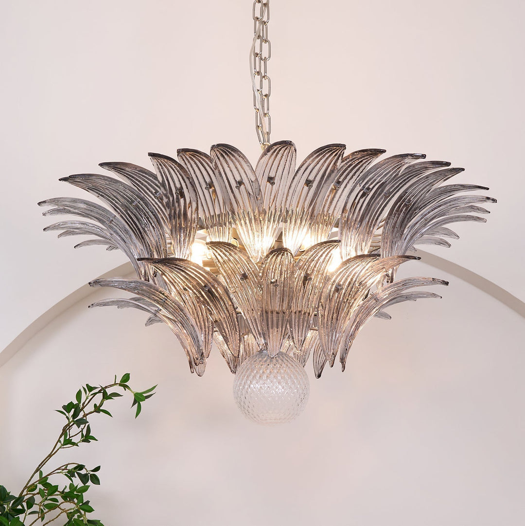 Aurora Le Lustre en Verre de Murano Clair - Neutralighting