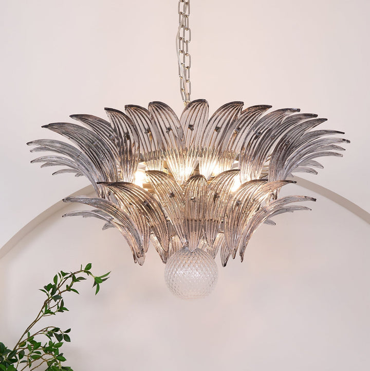 Aurora Le Lustre en Verre de Murano Clair - Neutralighting