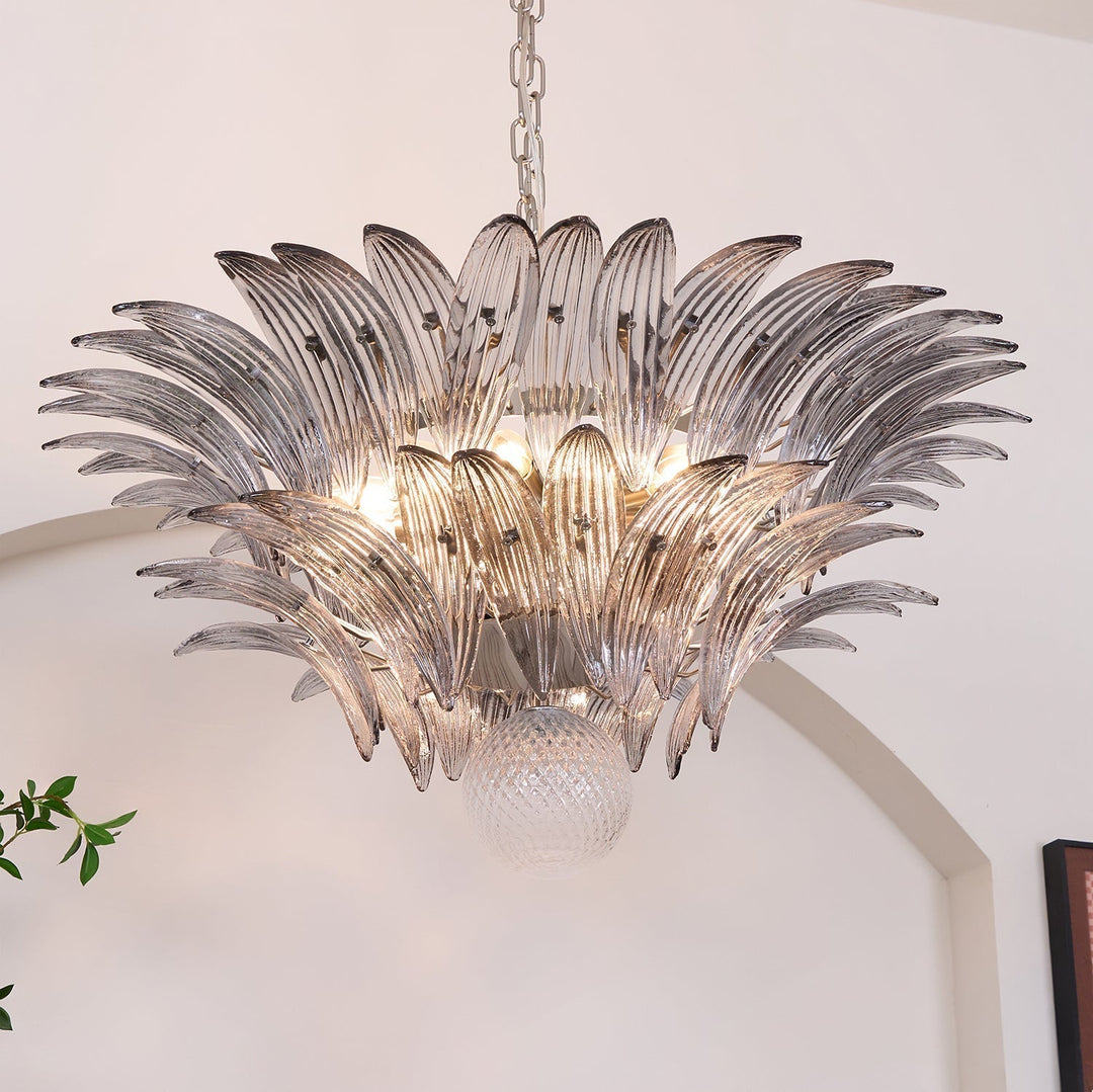 Aurora Le Lustre en Verre de Murano Clair - Neutralighting