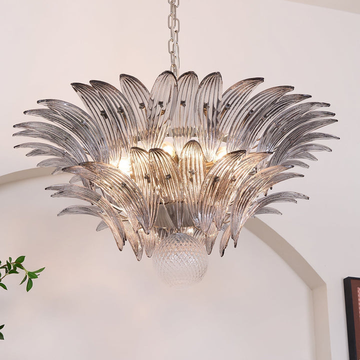 Aurora Le Lustre en Verre de Murano Clair - Neutralighting