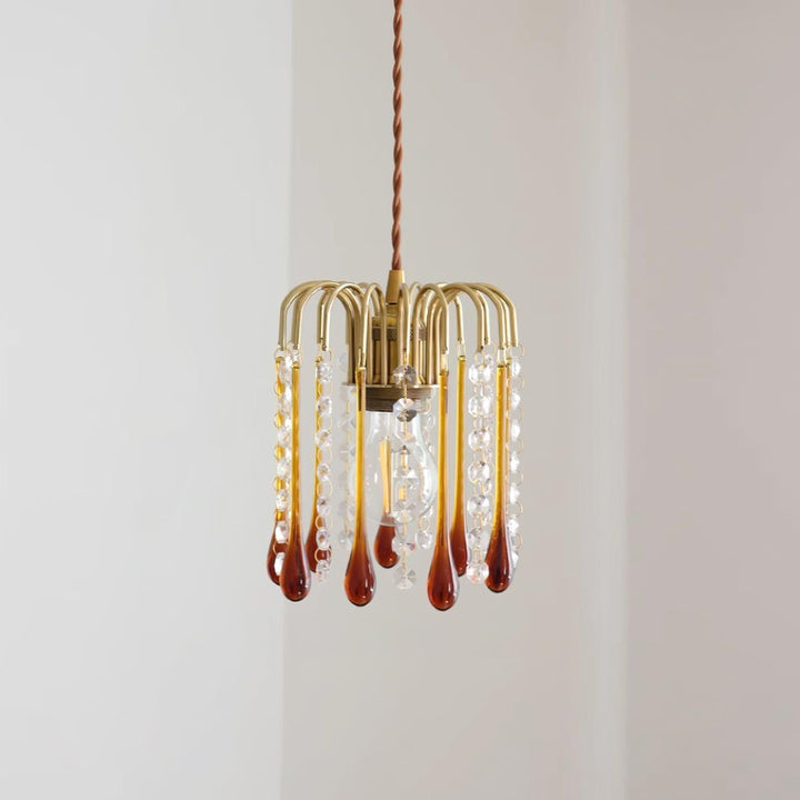 Murano Suspension en Cristal à Niveaux Cascade - Neutralighting