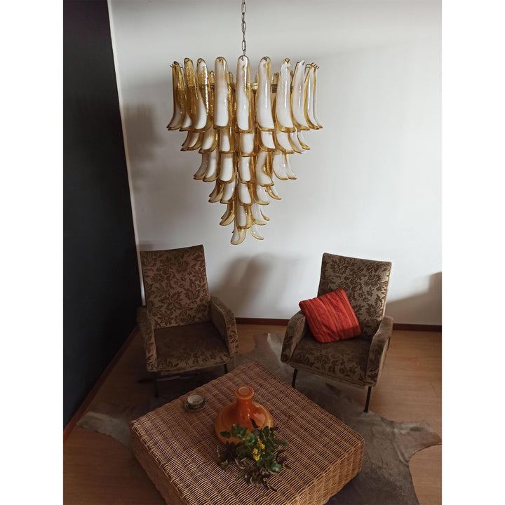 Alsorisra Lustre Postmoderne de Luxe en Verre Pétale - Neutralighting